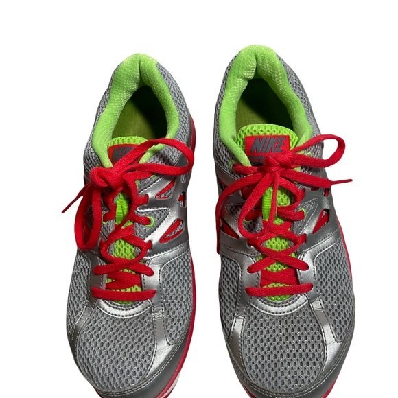 Nike Women’s Dual Fusion Running Sneaker Shoe SZ 7.5 USA  Gray Lime Salmon - Picture 3 of 10